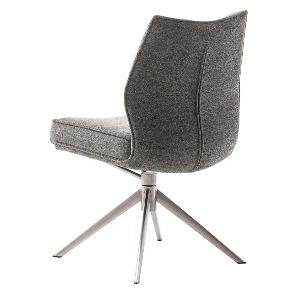 Wohnen Chenille Esszimmerstuhl um 360 Grad drehbar - Padira (2er Set)