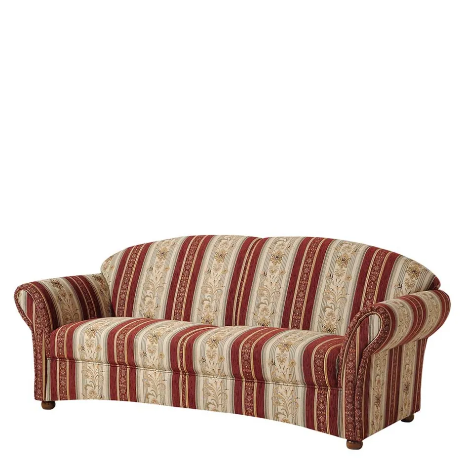 Wohnen Chenille Landhaussofa mit Federkern - Comi