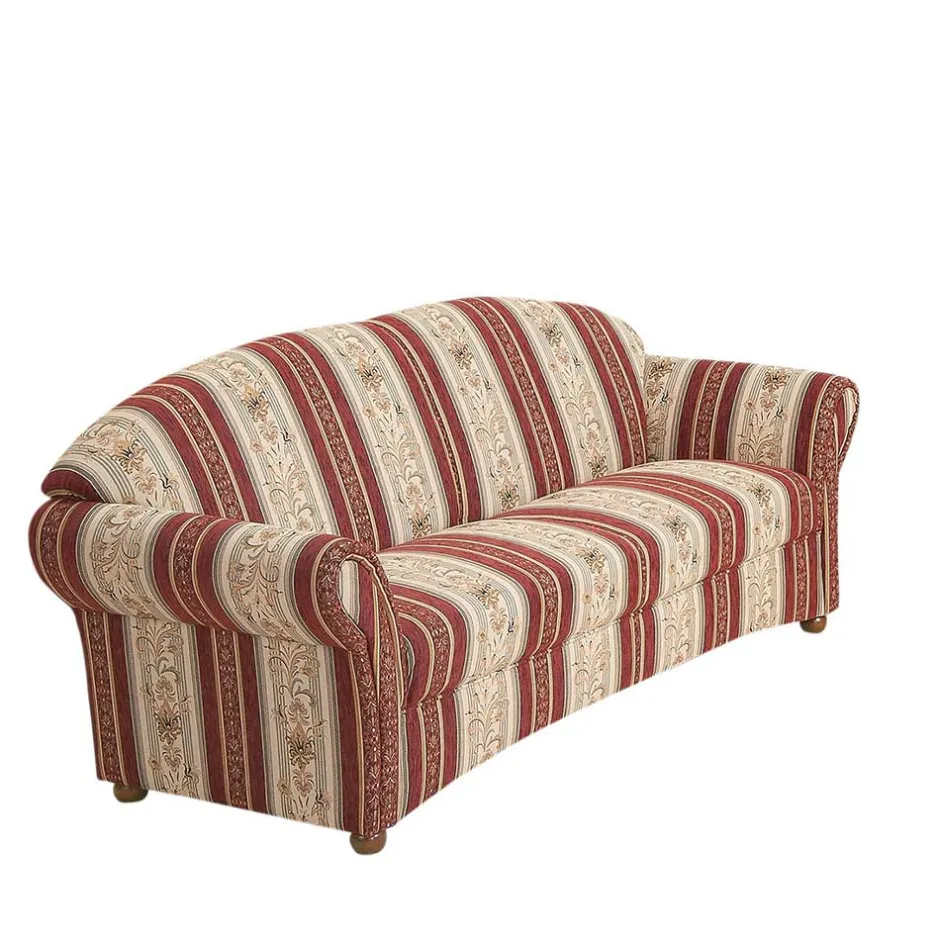 Wohnen Chenille Landhaussofa mit Federkern - Comi