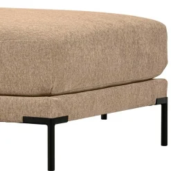 Chenille Polsterhocker in Champagner - Icoleran^Wohnen New