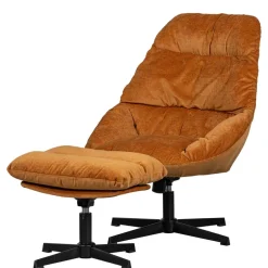 Chenille Relaxsessel in Ocker - Zinatella (zweiteilig)^Wohnen Hot