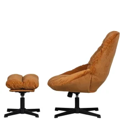 Chenille Relaxsessel in Ocker - Zinatella (zweiteilig)^Wohnen Hot