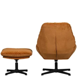 Chenille Relaxsessel in Ocker - Zinatella (zweiteilig)^Wohnen Hot