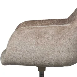 Chenille Schreibtischstuhl in Taupe - Vorius^Wohnen