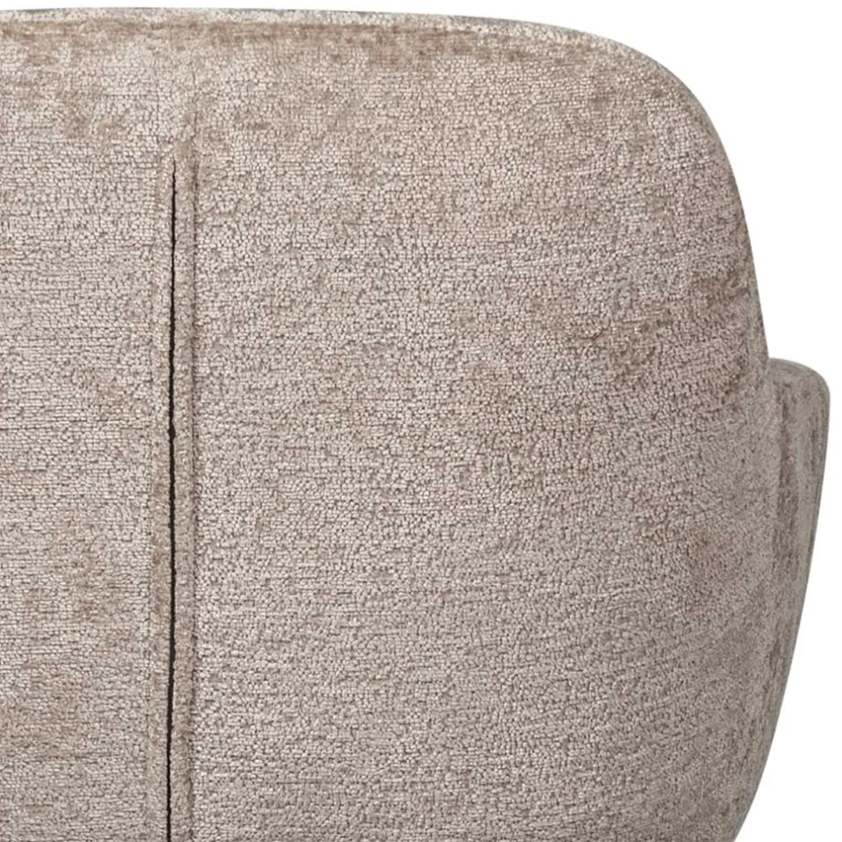 Chenille Schreibtischstuhl in Taupe - Vorius^Wohnen