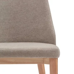 Chenille Stühle in Hellbraun - Hairos (6er Set)^Wohnen New