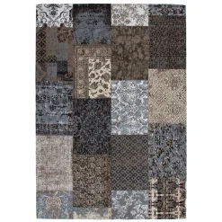 Chenille Teppich mit Muster Patchwork - Lucelo^Wohnen Hot