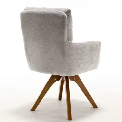 Chenille Tischsessel in Taupe - Fiorello (2er Set)^Wohnen Hot