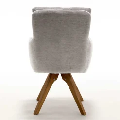 Chenille Tischsessel in Taupe - Fiorello (2er Set)^Wohnen Hot