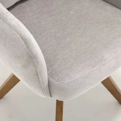 Chenille Tischsessel in Taupe - Fiorello (2er Set)^Wohnen Hot