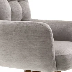 Chenille Tischsessel in Taupe - Fiorello (2er Set)^Wohnen Hot