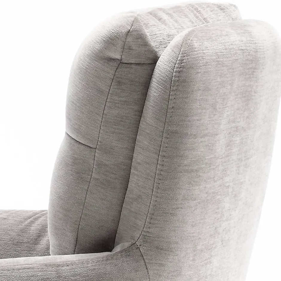 Chenille Tischsessel in Taupe - Fiorello (2er Set)^Wohnen Hot