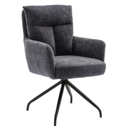 Chenille Tischsessel mit Drehfunktion - Lakeside (2er Set)^Wohnen Discount