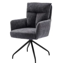 Chenille Tischsessel mit Drehfunktion - Lakeside (2er Set)^Wohnen Discount