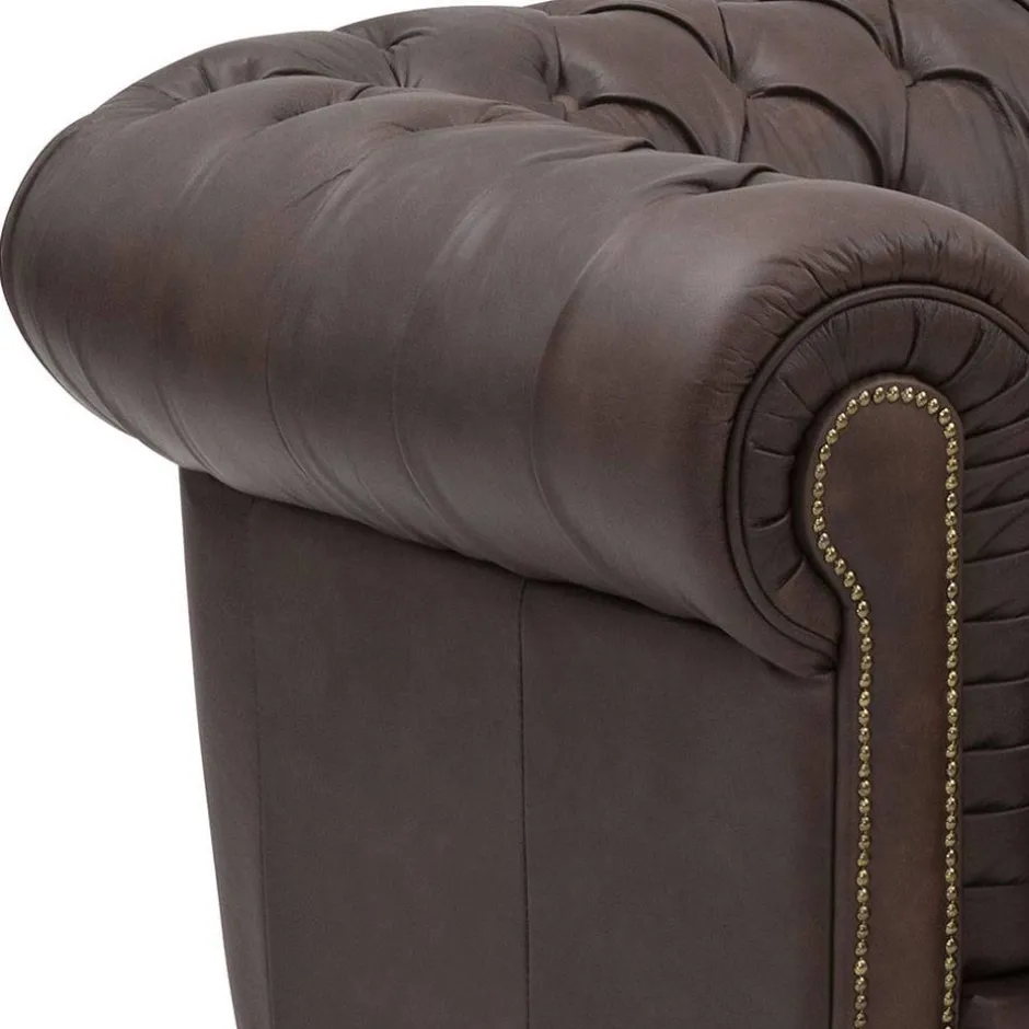 Chesterfield Couch aus Echtleder - Pluna^Wohnen New