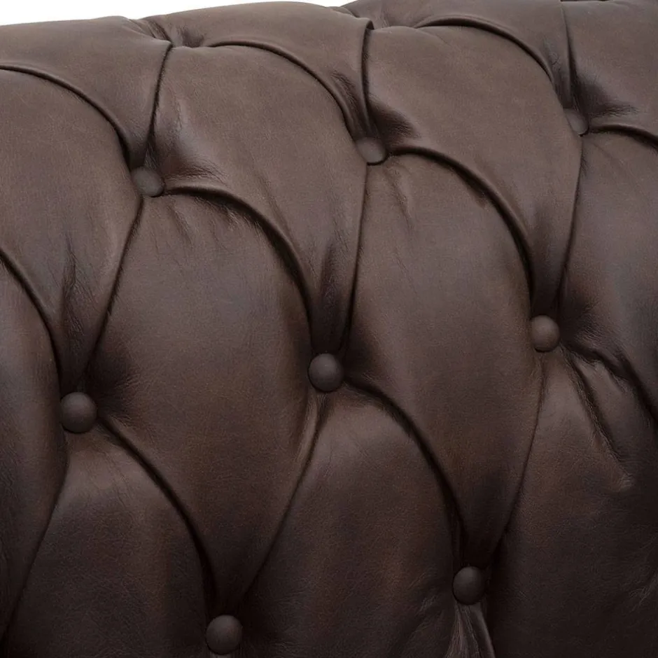 Chesterfield Couch aus Echtleder - Pluna^Wohnen New