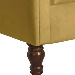 Wohnen Chesterfield Ohrenbackensessel aus Samtvelours - Gregg