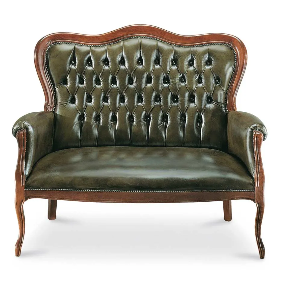 Wohnen Chesterfield Polsterbank in Dunkelgrün Magari & Nussbaum