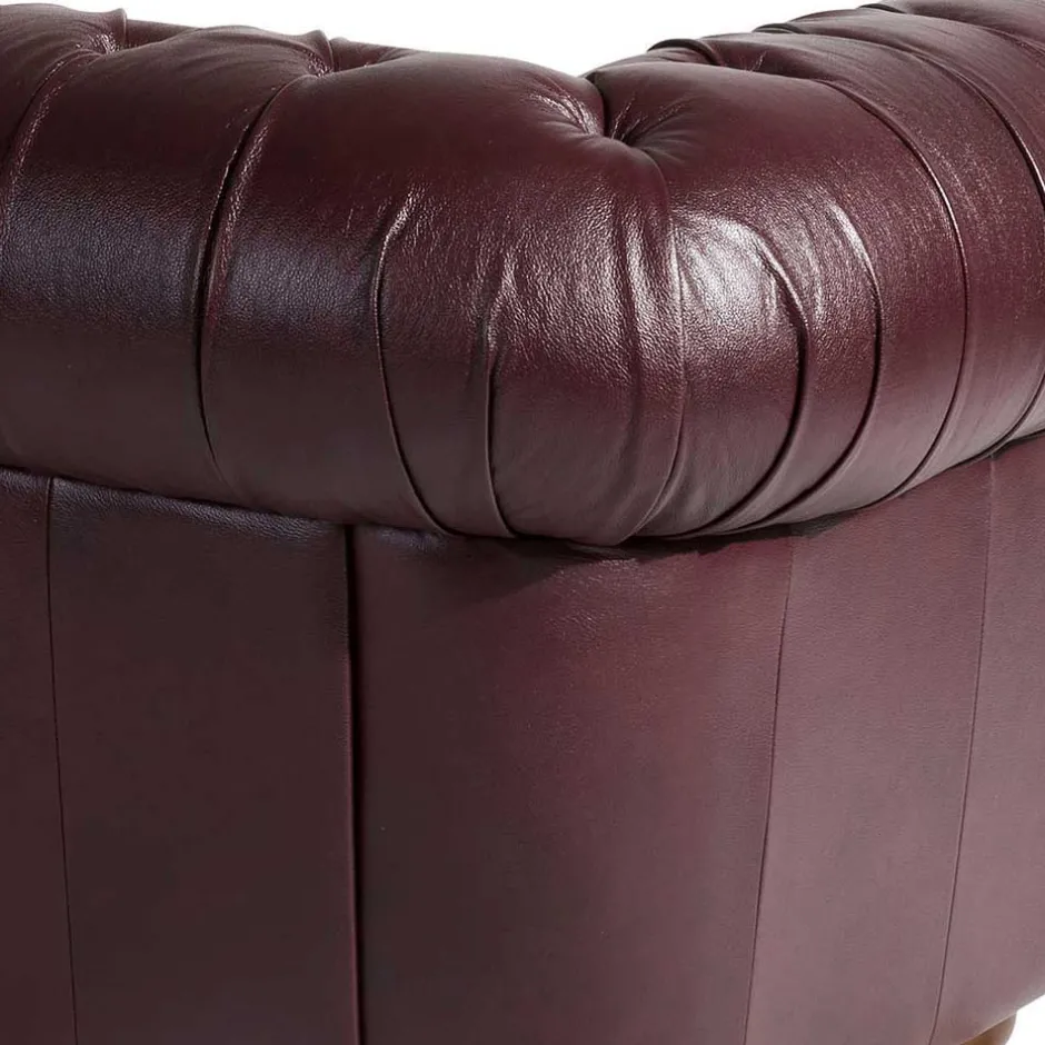 Chesterfield Polstergarnitur aus Leder - Geoloro (dreiteilig)^Wohnen New