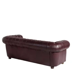 Chesterfield Polstergarnitur aus Leder - Geoloro (dreiteilig)^Wohnen New