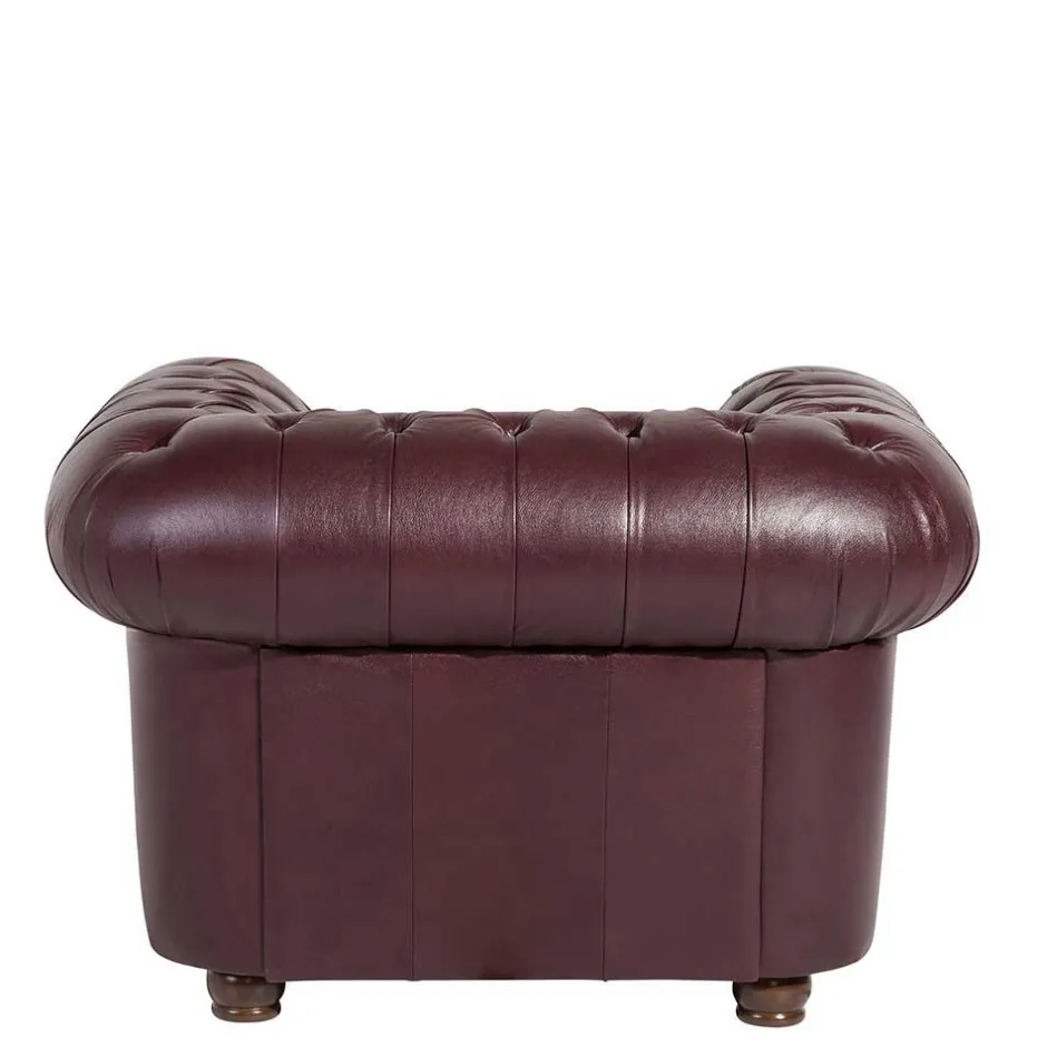 Chesterfield Polstergarnitur aus Leder - Geoloro (dreiteilig)^Wohnen New