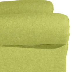 Chesterfield Sessel in Gelbgrün und Nussbaum - Prenza^Wohnen New