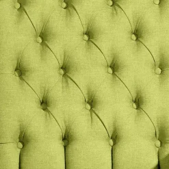 Chesterfield Sessel in Gelbgrün und Nussbaum - Prenza^Wohnen New