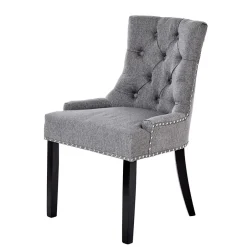 Chesterfield Stuhl in Grau meliert und Schwarz - Menton^Wohnen Online