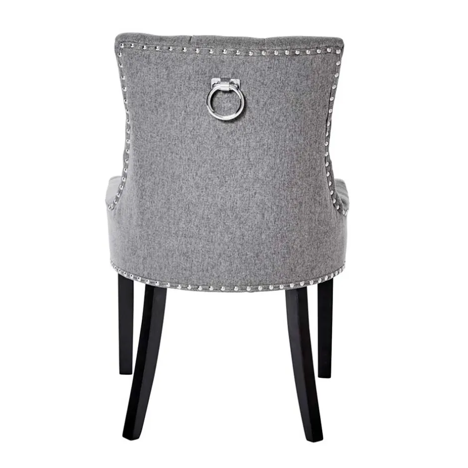 Chesterfield Stuhl in Grau meliert und Schwarz - Menton^Wohnen Online