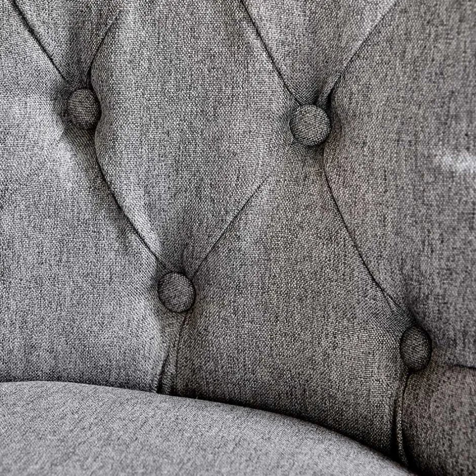 Chesterfield Stuhl in Grau meliert und Schwarz - Menton^Wohnen Online