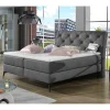 Chesterfield-Bett in Dunkelgrau Vintage Optik Stoff - Zytamos^Wohnen Discount