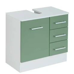 Wohnen 85cm Bad Serie Möbelset in Grün - Loenixa (dreiteilig)
