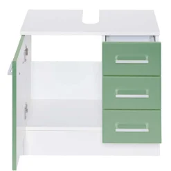 Wohnen 85cm Bad Serie Möbelset in Grün - Loenixa (dreiteilig)