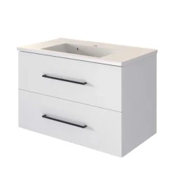 Wohnen 80cm Bad Waschplatz in Weiß - Maney