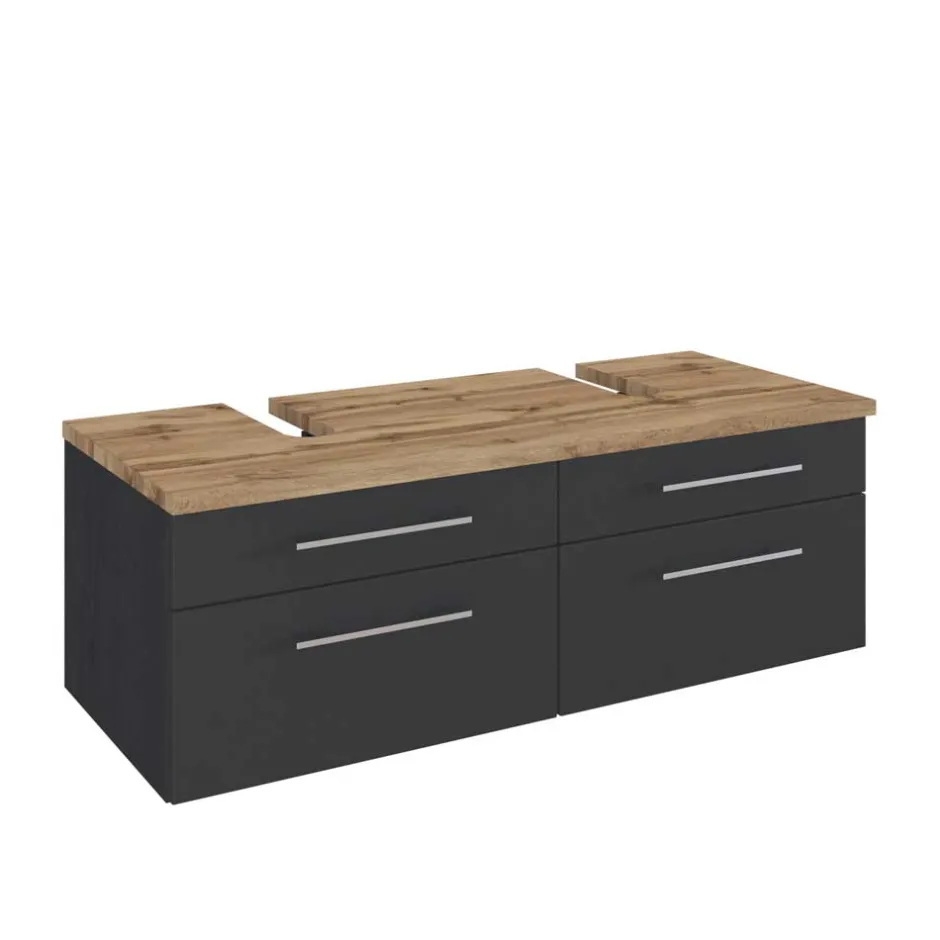 120cm Beckenschrank für 2 Waschbecken - Estregos I^Wohnen Clearance