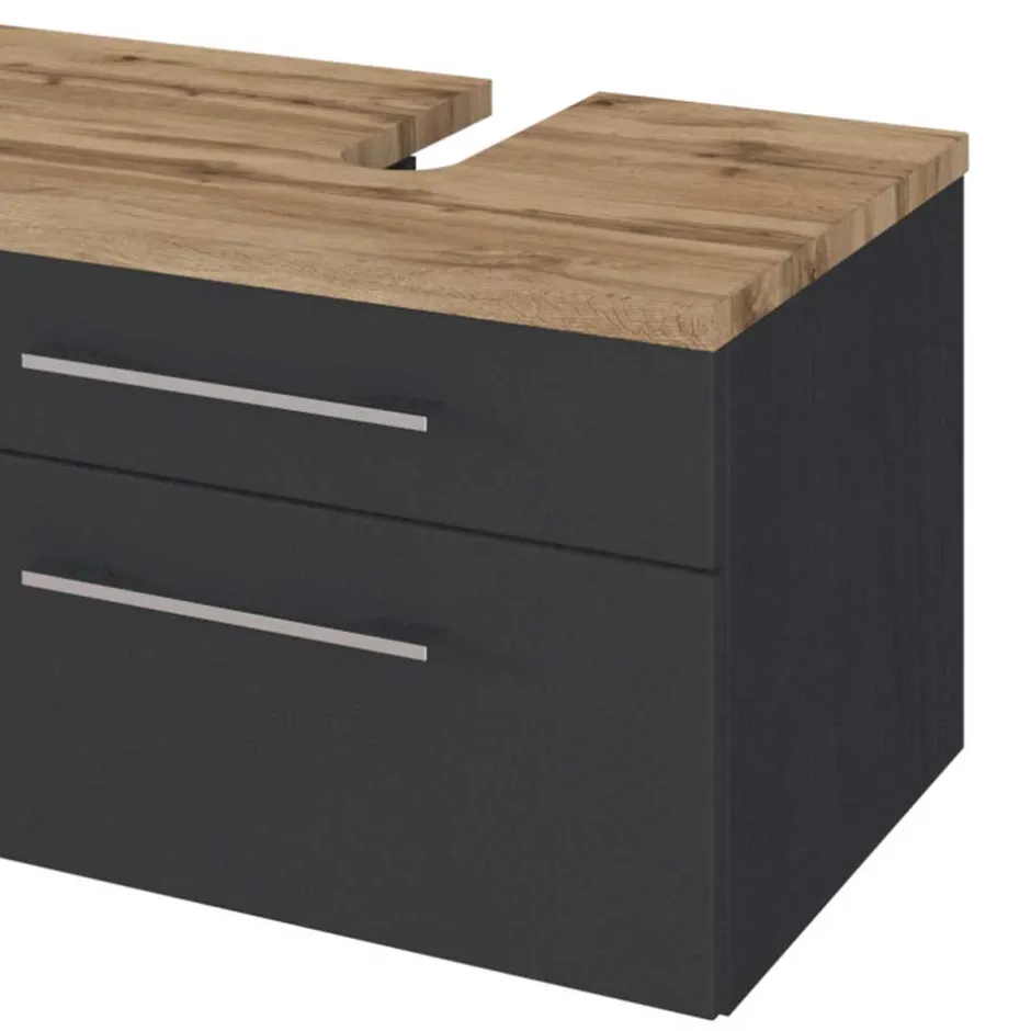 120cm Beckenschrank für 2 Waschbecken - Estregos I^Wohnen Clearance