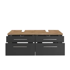 120cm Beckenschrank für 2 Waschbecken - Estregos I^Wohnen Clearance