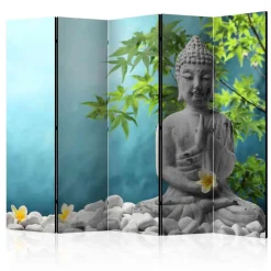 Wohnen 225cm breite Trennwand mit Buddha Motiv - Yulandra