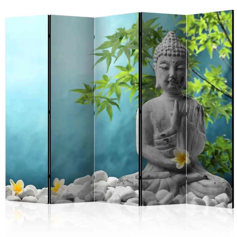 Wohnen 225cm breite Trennwand mit Buddha Motiv - Yulandra