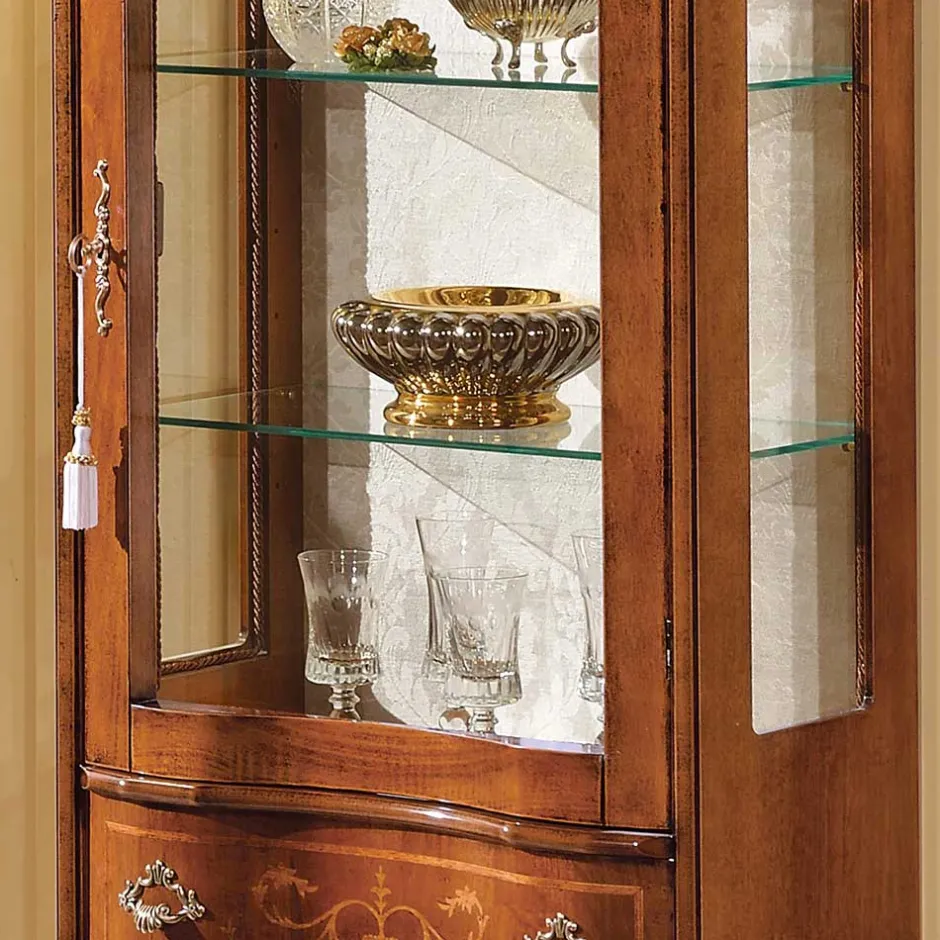 60cm breite Vitrine Barock Agosto 1-türig^Wohnen Clearance