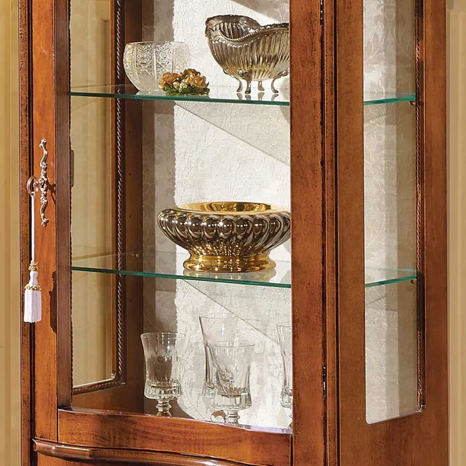 60cm breite Vitrine Barock Agosto 1-türig^Wohnen Clearance