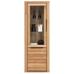 Wohnen 70cm breite Vitrine 2-türig - 199 cm hoch - Nelenia