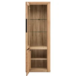 Wohnen 70cm breite Vitrine 2-türig - 199 cm hoch - Nelenia
