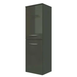 40cm breiter Midischrank fürs Bad Mladen in Hochglanz Dunkelgrau^Wohnen Online