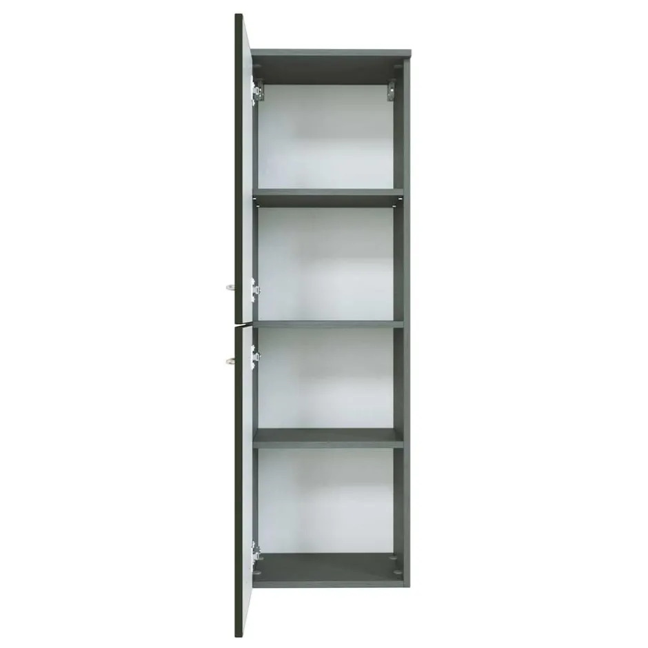 40cm breiter Midischrank fürs Bad Mladen in Hochglanz Dunkelgrau^Wohnen Online