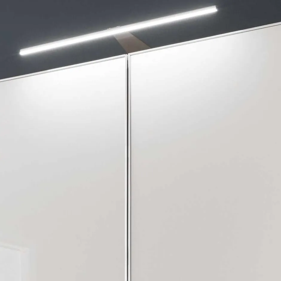 198cm breiter Schrank in Weiß & Hellgrau - Pascan^Wohnen Outlet