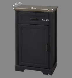 Wohnen 65cm breiter Schuhschrank mit einer Tür - Thumbs I