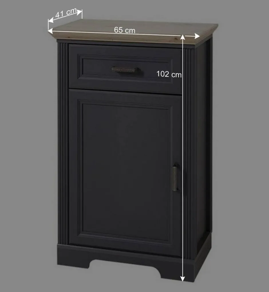 Wohnen 65cm breiter Schuhschrank mit einer Tür - Thumbs I