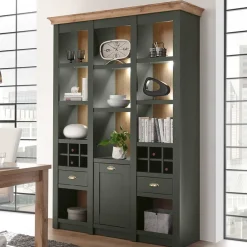 147cm breites Landhaus Regal in Graugrün - Eylan^Wohnen Hot