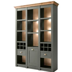 147cm breites Landhaus Regal in Graugrün - Eylan^Wohnen Hot